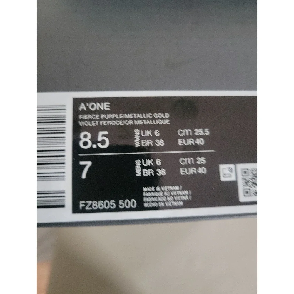 Nike A'One A'ja Wilson Unapologetic Shoes W 8.5 Mens 7 New Sneaker FZ8605-500